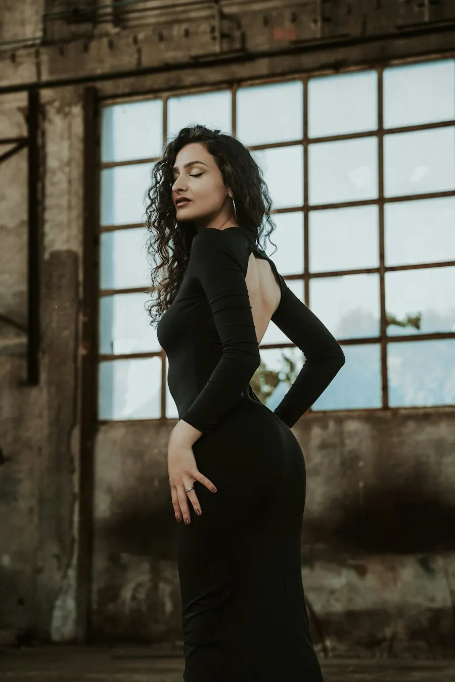 Chic Black Cotton Dress - Insta-Ready Look