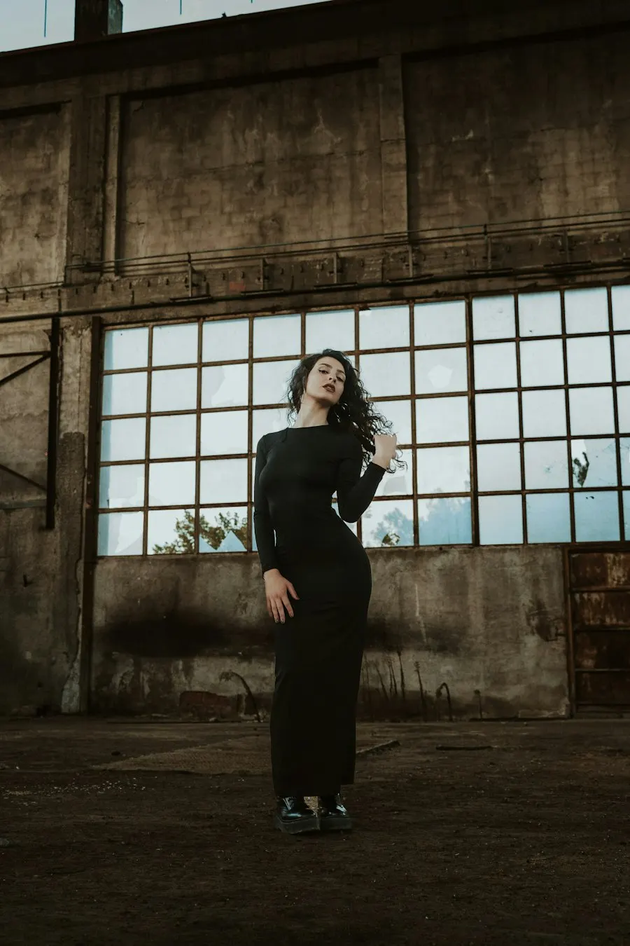 Chic Black Cotton Dress - Insta-Ready Look