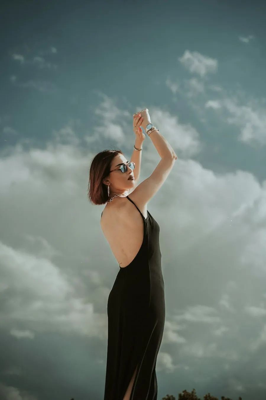 Chic Black Cotton Dress - Insta-Ready Look