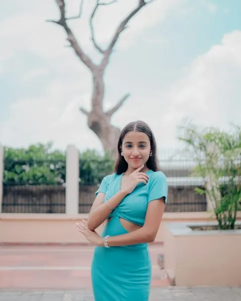 Luxe Blue Linen Blend Dress - Insta-Ready Look