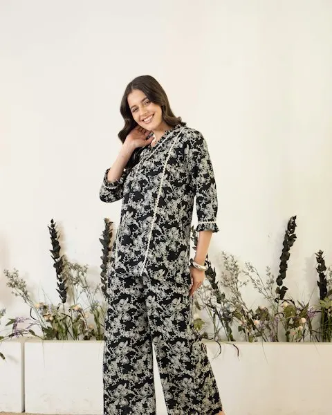 Floral White Lace Pajama Set - Made to Turn Heads