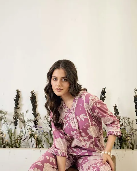 Floral Cotton Pajama Set - Insta-Ready Look